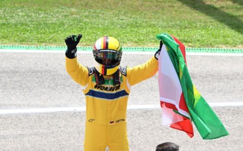 Vettel 'overwhelmed' to complete Senna's Imola idea with Austrian flag