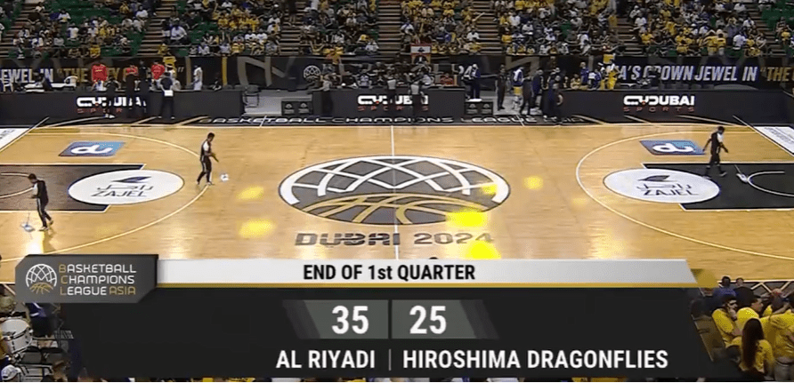 This is Intense! Joint Effort from Hiroshima Dragonflies and Beirut Sports in the First Quarter