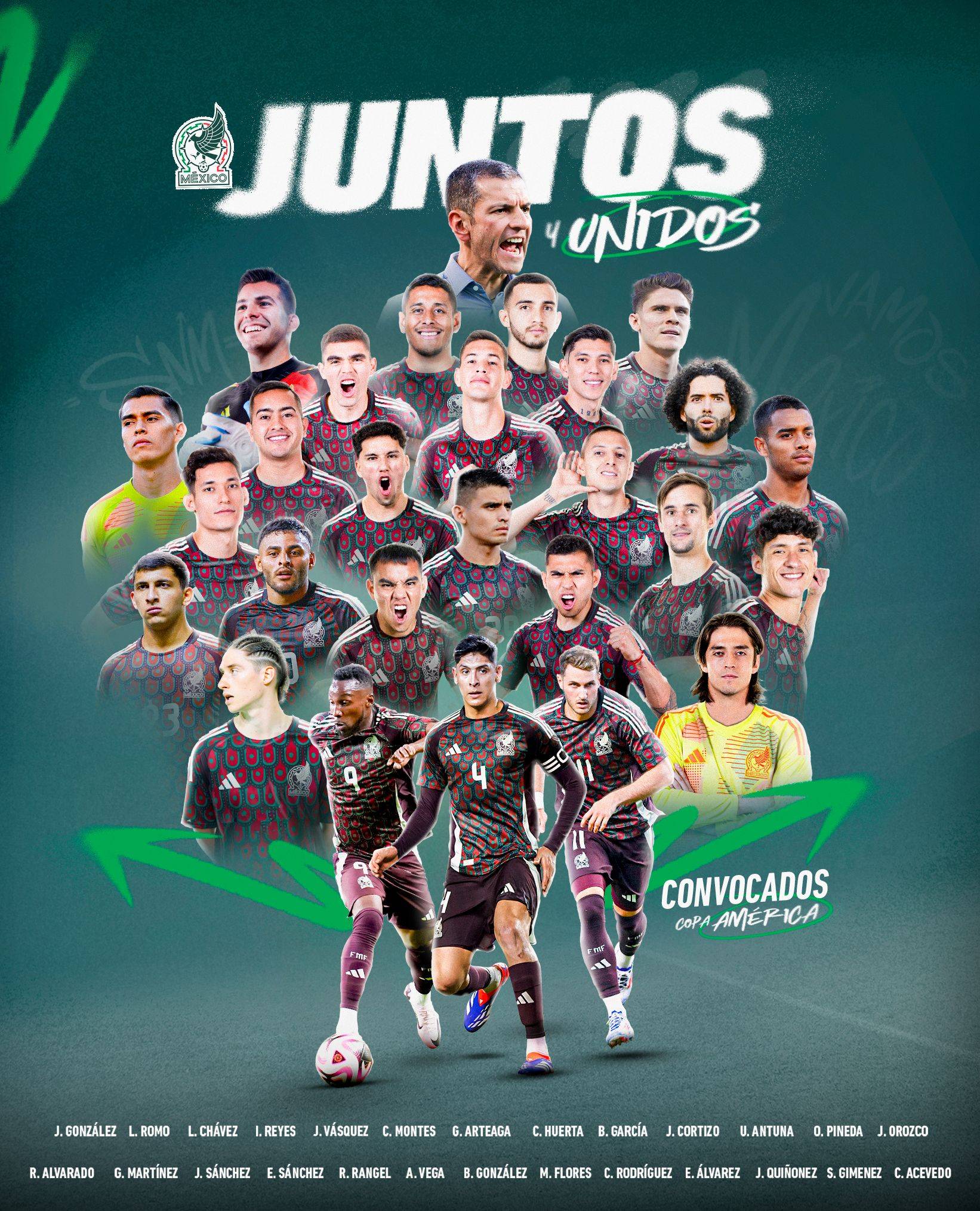 Mexico announces 26-man squad for Copa América: Álvarez, Vega headline