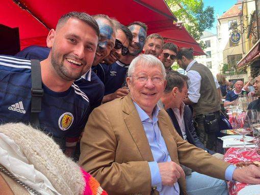 Ferguson Arrives in Munich to Support Scotland at Euro Opener