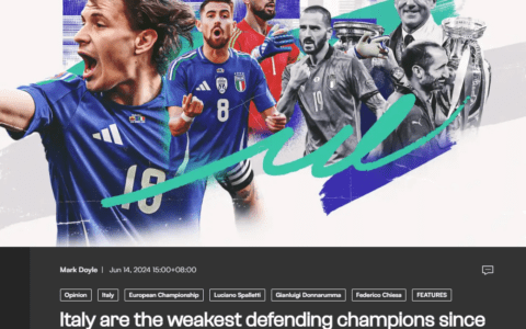 GOAL: Italy Becomes Second Weakest Defending Champion After Greece, Four Key Factors Downgrade Squad's Chances