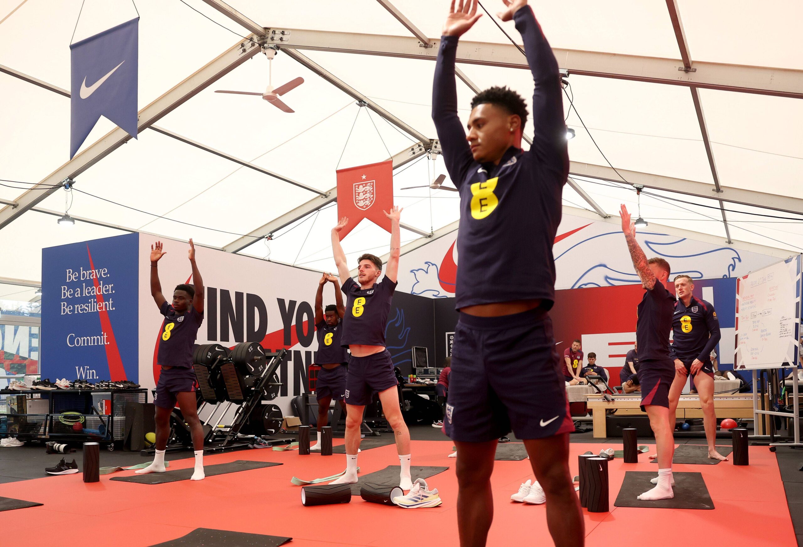 Gareth Southgate may struggle on the pitch, but he excels in team bonding: The Sun reports England squad attended yoga session after draw with Denmark