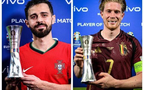 Reputation Reversed! Manchester City Stars Find Their Groove in Euros, with Silva and De Bruyne Both Claiming Man of the Match Awards