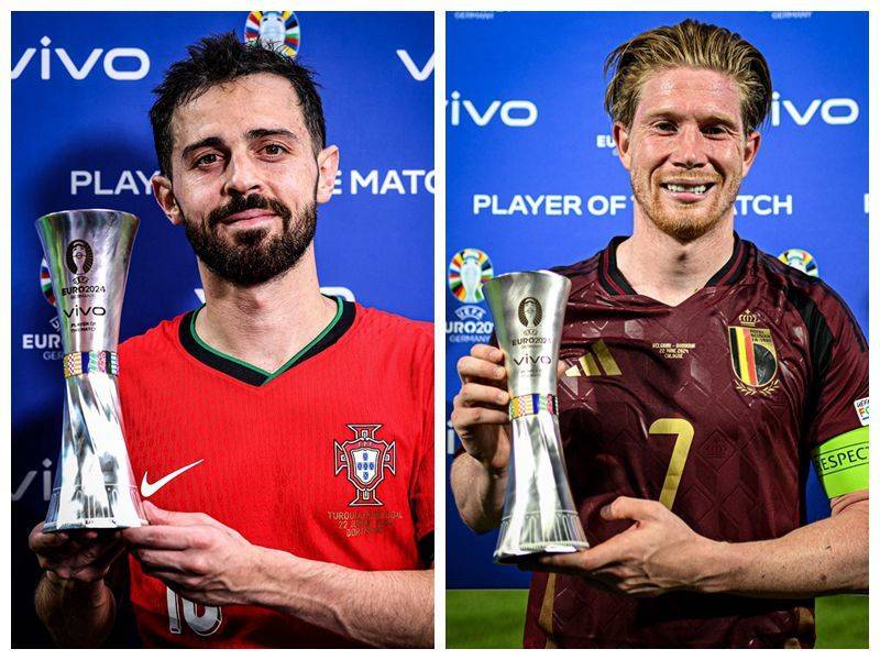 Reputation Reversed! Manchester City Stars Find Their Groove in Euros, with Silva and De Bruyne Both Claiming Man of the Match Awards