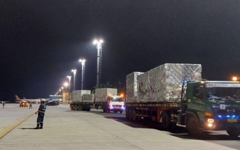 111 Tonnes of Mandalika MotoGP Logistics Arrive at Lombok Airport