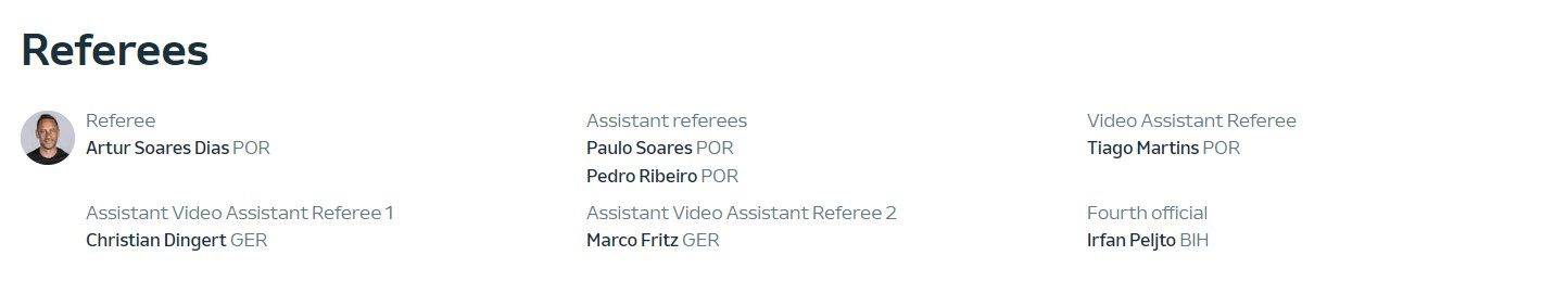 Official: Italian referee Orsato to officiate Serbia vs England, Portuguese refereeing team to oversee Netherlands vs Poland