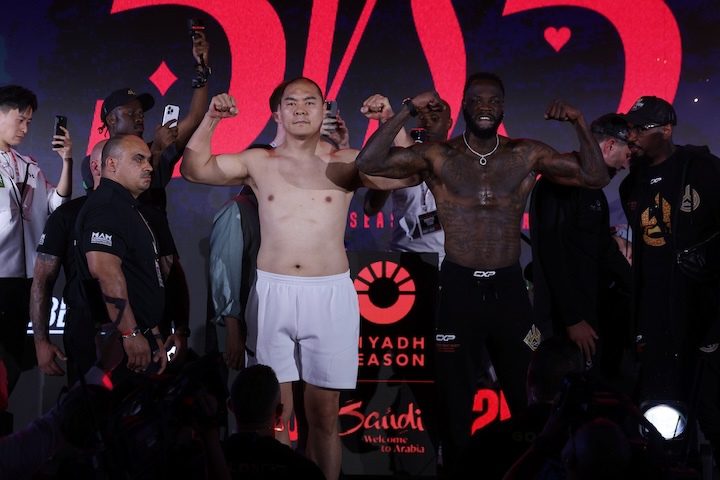 Zhang Zhilei Weighs More Than Wilder; Fight Set for Sunday Morning