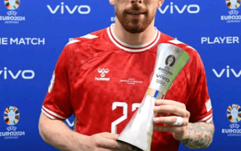 Denmark's Hojbjerg Named Man of the Match against England: A Standout Performance in Both Attack and Defense