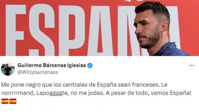 Spanish singer calls Laporte French, prompting respect request from player