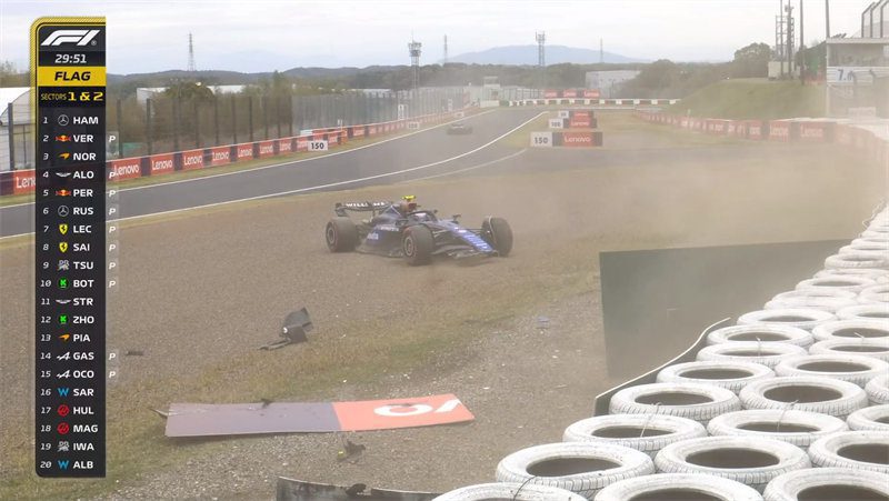 Japanese F1 Grand Prix Practice: Verstappen Fastest, Zhou Guanyu 18th!