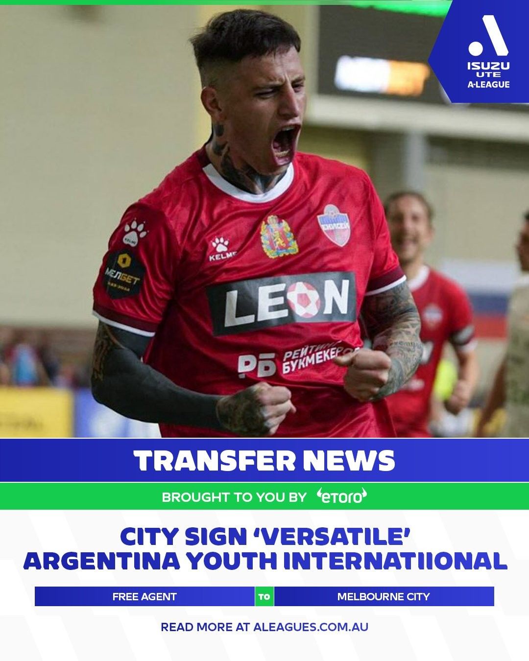 Official: Melbourne City Signs Argentine Defender Ferrera