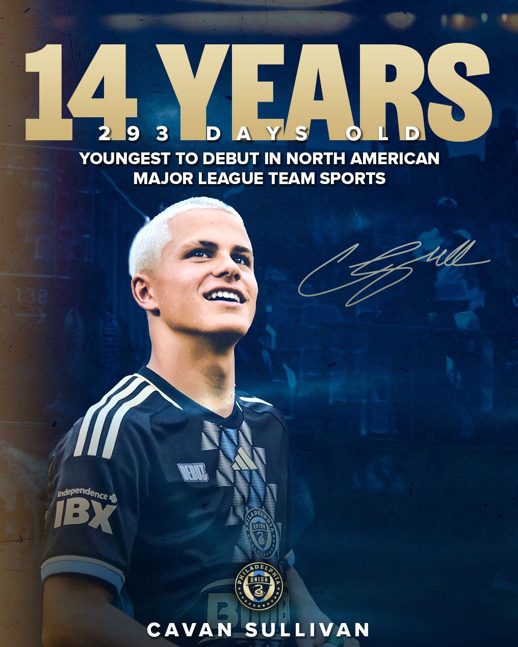 Younger than Freddy Adu! Philadelphia Union's Teenager Takes the Field; Sullivan Becomes the Youngest Debutant in North American Professional Sports Leagues