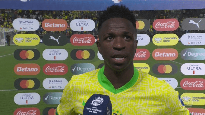 Vinícius Jr.: Copa América is very tough, with bad pitches and referees against us