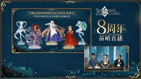 Vanguard Live Stream Unveils Exciting Events for the 8th Anniversary of "FGO"!