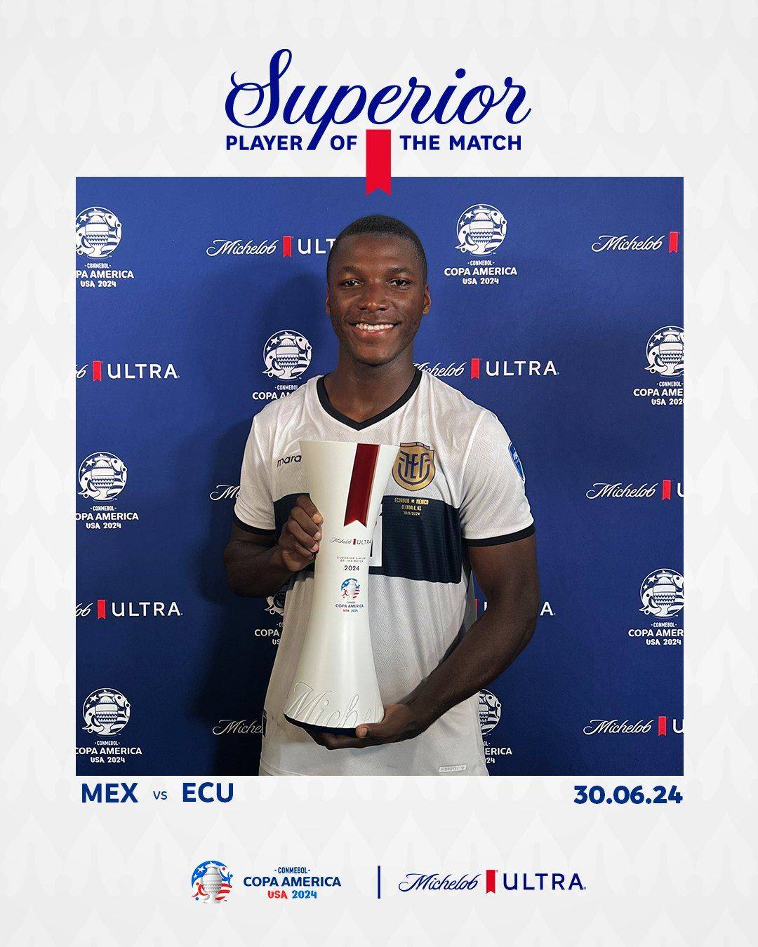 Official: Caicedo named Man of the Match for Ecuador vs. Mexico