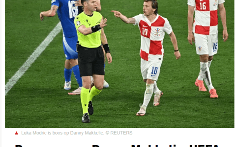 Dutch referee Mark Clattenburg leaves Euro 2024 amid controversy over added time in Croatia-Italy match