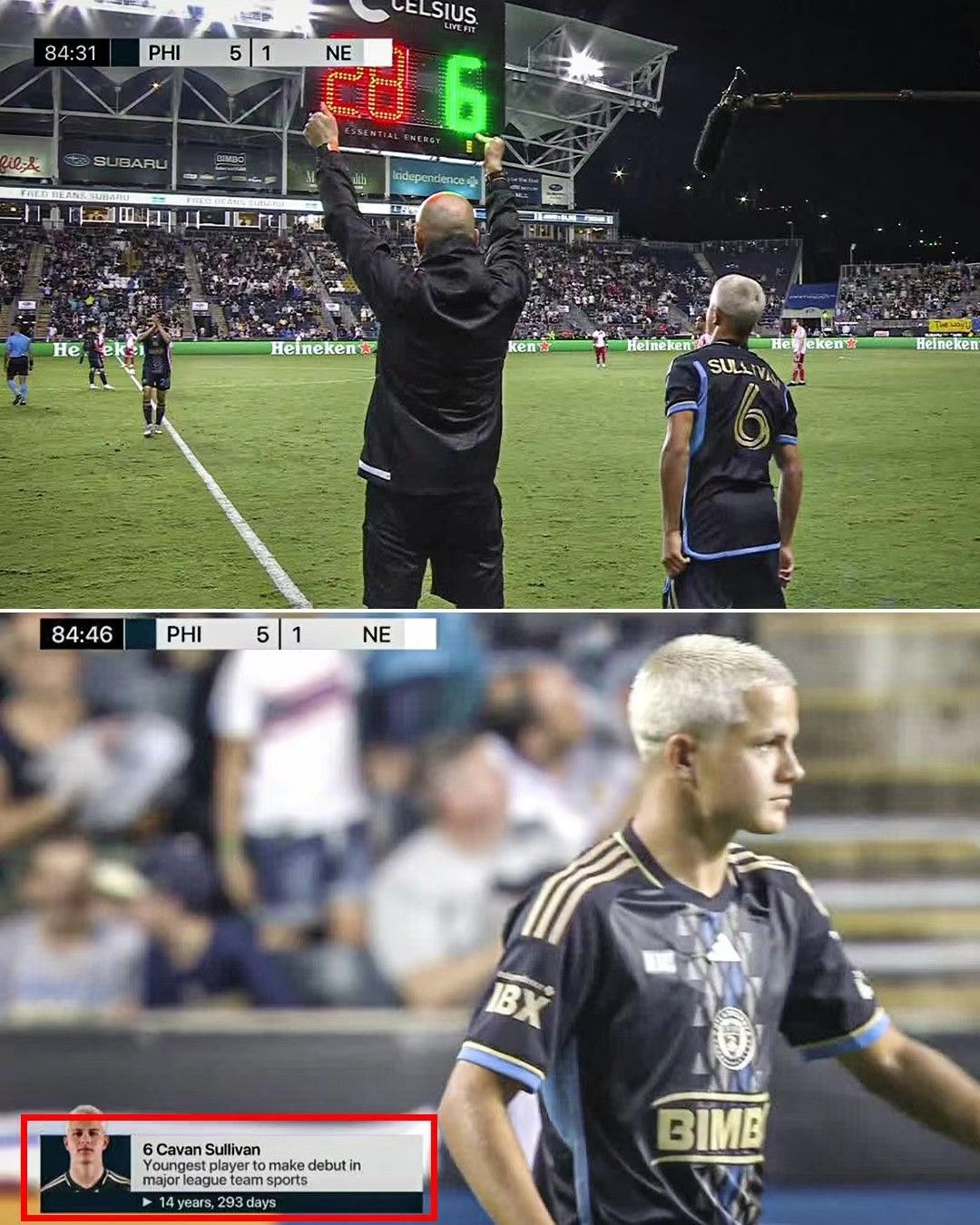 Younger than Freddy Adu! Philadelphia Union's Teenager Takes the Field; Sullivan Becomes the Youngest Debutant in North American Professional Sports Leagues