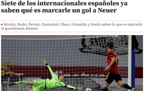 Is Germany in Danger? Mundo Deportivo: Active Spanish Internationals Have Scored Past Neuer