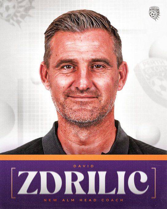 Perth Glory Official: Zdrilic Appointed Men's Team Head Coach on a Three-Year Deal