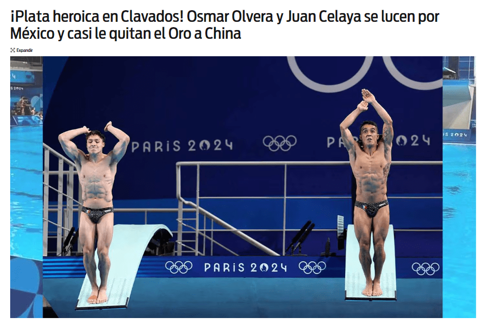 Nearly Toppling the Dream Team’s Reign! Silver Medalists Mexico Diving Duo Vow: Make China Unable to Ignore Us Anymore