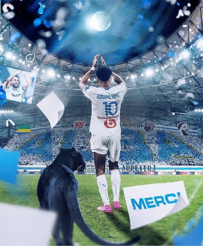 Marseille Official: Aubameyang Always Works Hard, Wishing Him Success in His Future Career