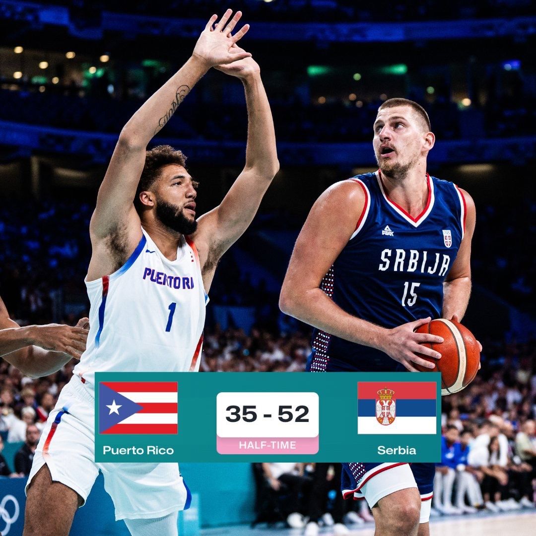 Some Overconfidence! After a Large Lead, Serbia Makes Unusual Mistakes; Puerto Rico Cuts the Lead with Consecutive Points