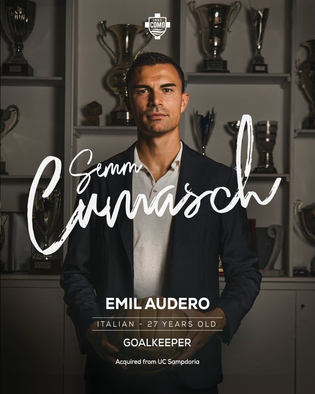 Como Official: Sign Goalkeeper Emil Audero from Sampdoria