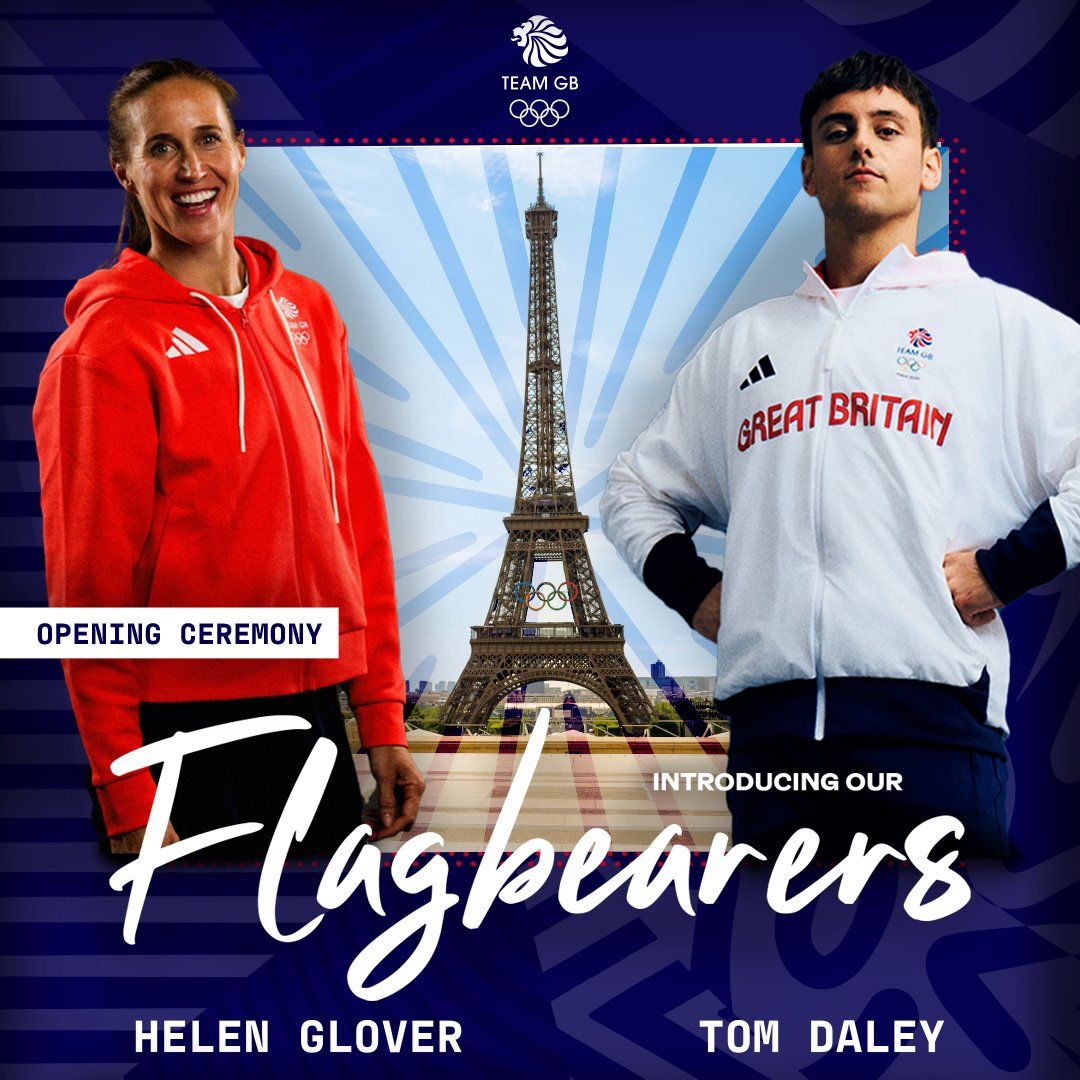 Official: Divers Daley and Rower Glover Named as Flag Bearers for British Olympic Opening Ceremony