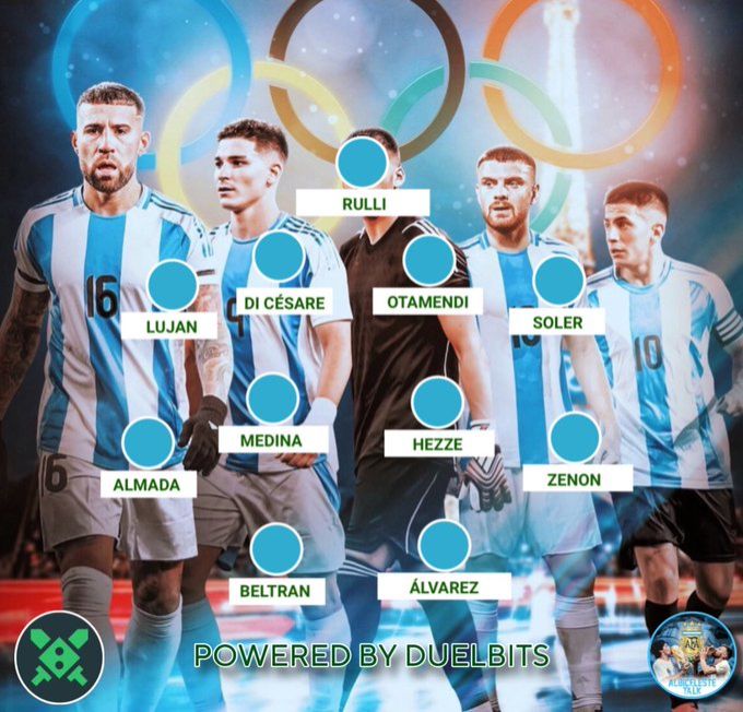 Argentina U23 vs Morocco U23 starters: Alvarez faces off against Achraf