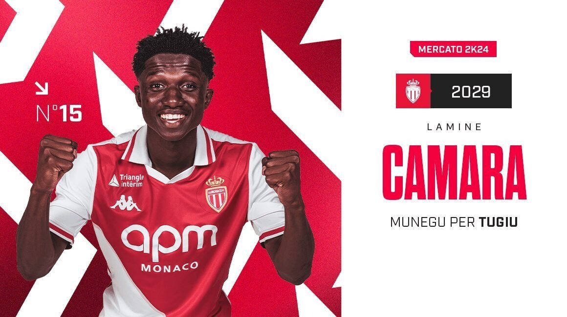 Monaco Official: Senegalese Midfielder Lamine Camara Joins