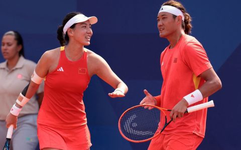 Tennis Mixed Doubles Final: Chinese Pair Wang Xinyu & Zhang Zizhen Take Silver after Losing Tie-break to Czech Team, Still Making Olympic History for China