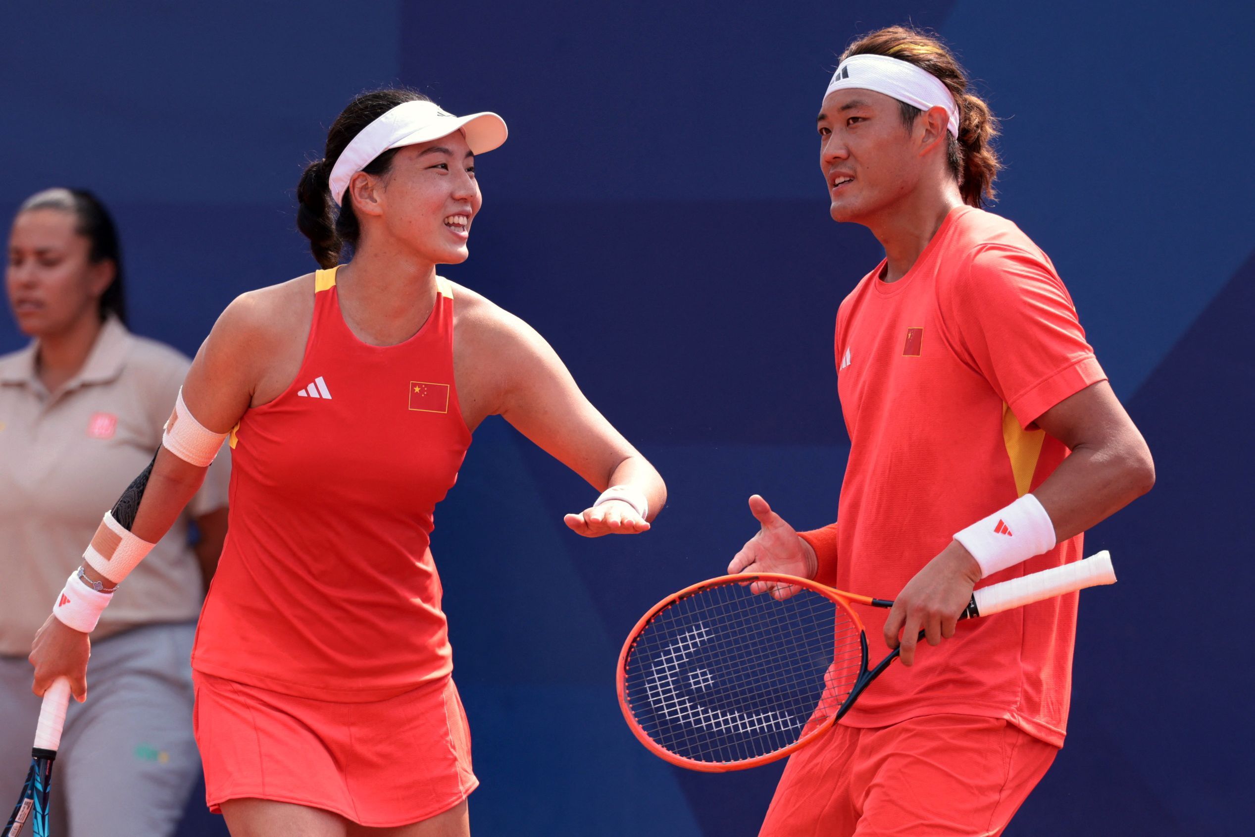 Tennis Mixed Doubles Final: Chinese Pair Wang Xinyu & Zhang Zizhen Take Silver after Losing Tie-break to Czech Team, Still Making Olympic History for China