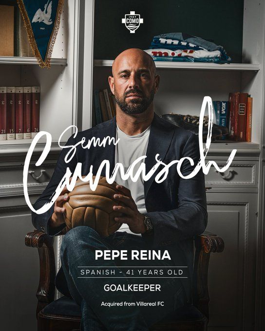 Como Official: Veteran Goalkeeper Reina Joins on a One-Year Deal