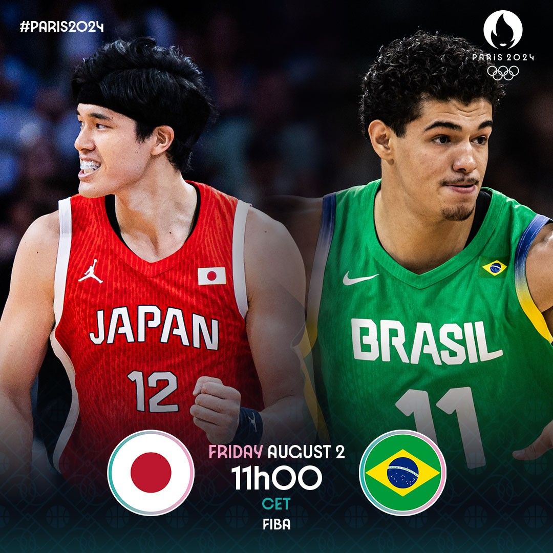 FIBA Releases Pre-game Poster for Japan Men's Basketball Team vs. Brazil Men's Basketball Team: Two Teams Seeking Their First Win - Who Do You Support?