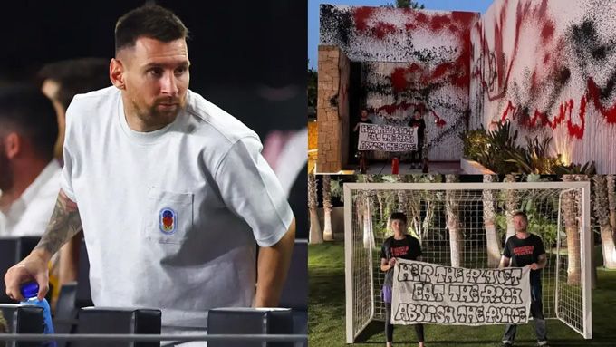 Targeted! Mirror: Messi's Spanish Mansion Intruded Upon and Graffitied