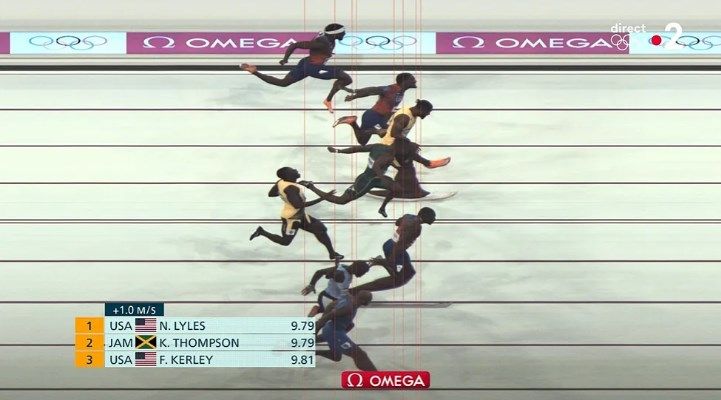 Jamaican Sprinter's Toe First Over the Line but Settles for Silver? Trunk Determines Finish in 100m Races