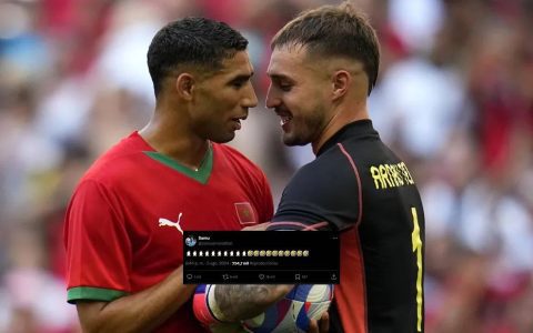 New Grievances and Old Scores Settled! Olympic Men's Football: Spain Eliminates Morocco; Players Post Memes to Satirize Achraf Hakimi