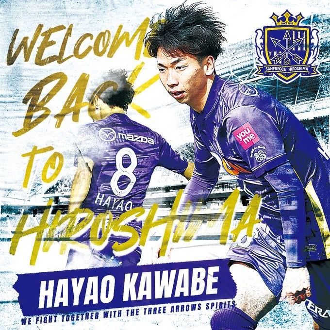 Official: Kaisei Kawabe Concludes Three-Year Overseas Career, Returns to Sanfrecce Hiroshima