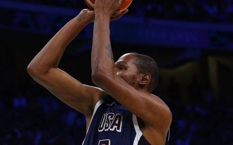 Summer Olympics Men's Basketball Semi-Final: James & Durant Combined Scoring Leads USA Over Serbia