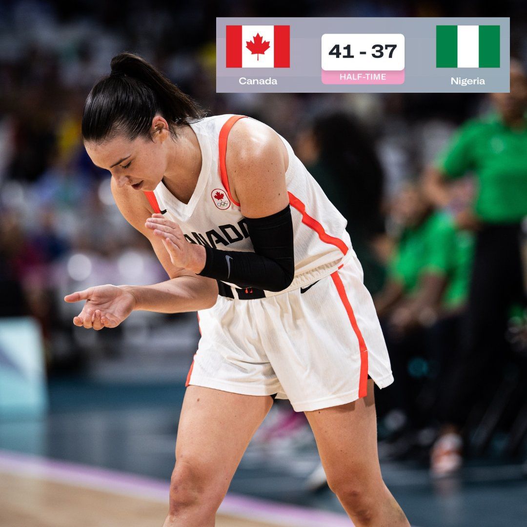 Olympic Women's Basketball Halftime: Carlton Scores, Canada Leads Nigeria