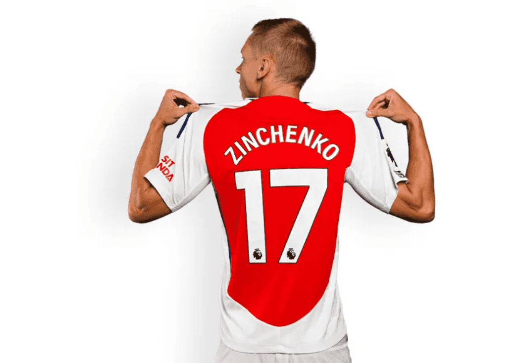 Arsenal Official: Zinchenko to Wear No. 17 Shirt Next Season