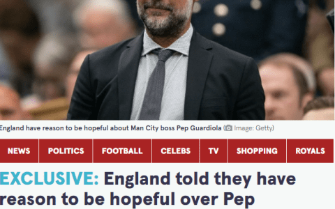 Mirror: The FA Willing to Wait for Guardiola Until Next Year, Hoping He Takes Over England After His City Contract Expires