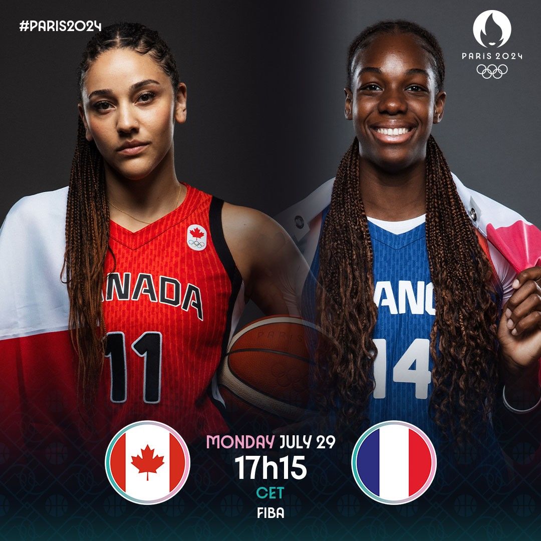 French Women's Basketball vs Canadian Women's Basketball Starting Lineup: Williams Battles Ajouneva