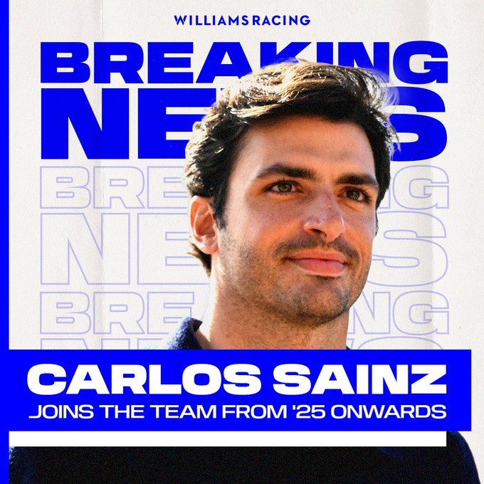 Williams Racing Official: Sainz Signs a 2+1 Contract