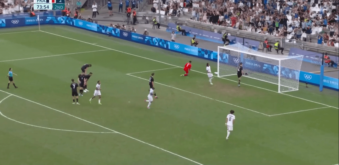 Moueinga Scores with a Low Shot Inside the Box: France vs. New Zealand