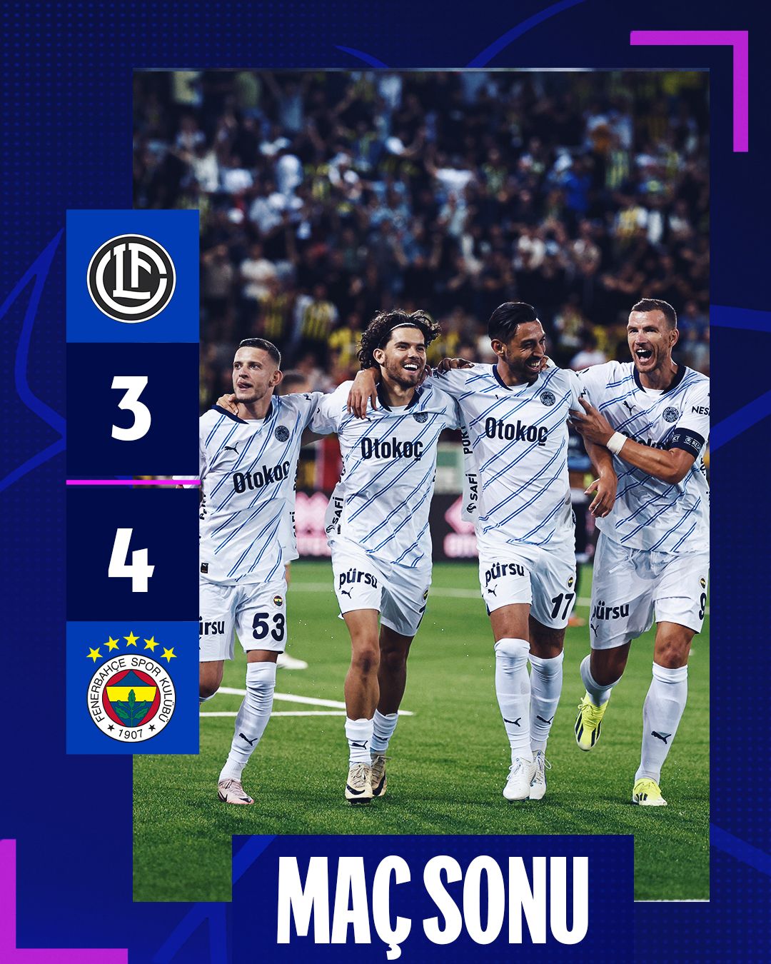 Mourinho Secures First Official Win with Fenerbahçe as Džeko Nets a Hat-Trick to Overturn Loss Against Lugano