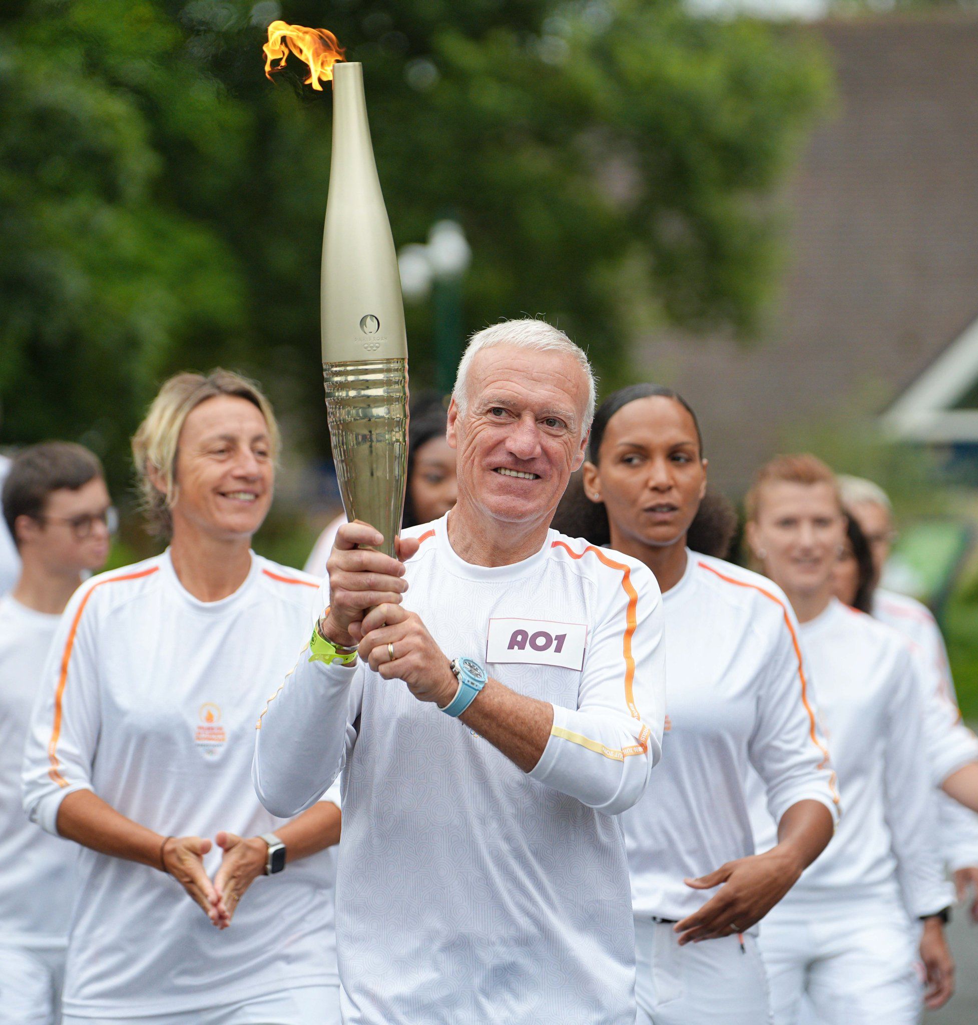 Deschamps on Torch Relay: A Moment of Happiness to Personally Carry the Flame in the Home of French Football, Clairefontaine