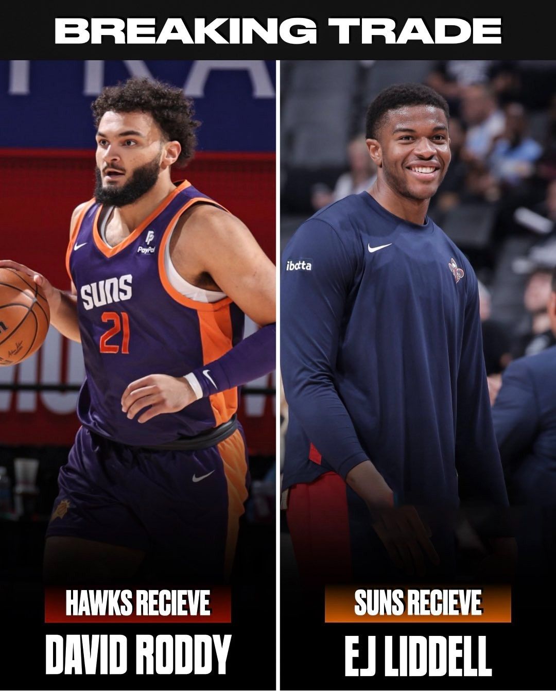 Saving Expenses? Suns Trade David Roddy to Hawks for E.J. Liddell, Who Averaged . Points in the G League