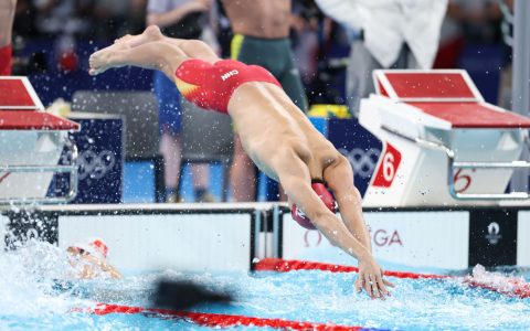 Men's 1500m Freestyle Preliminary: Fei Liwei Ranks 9th, Misses Final