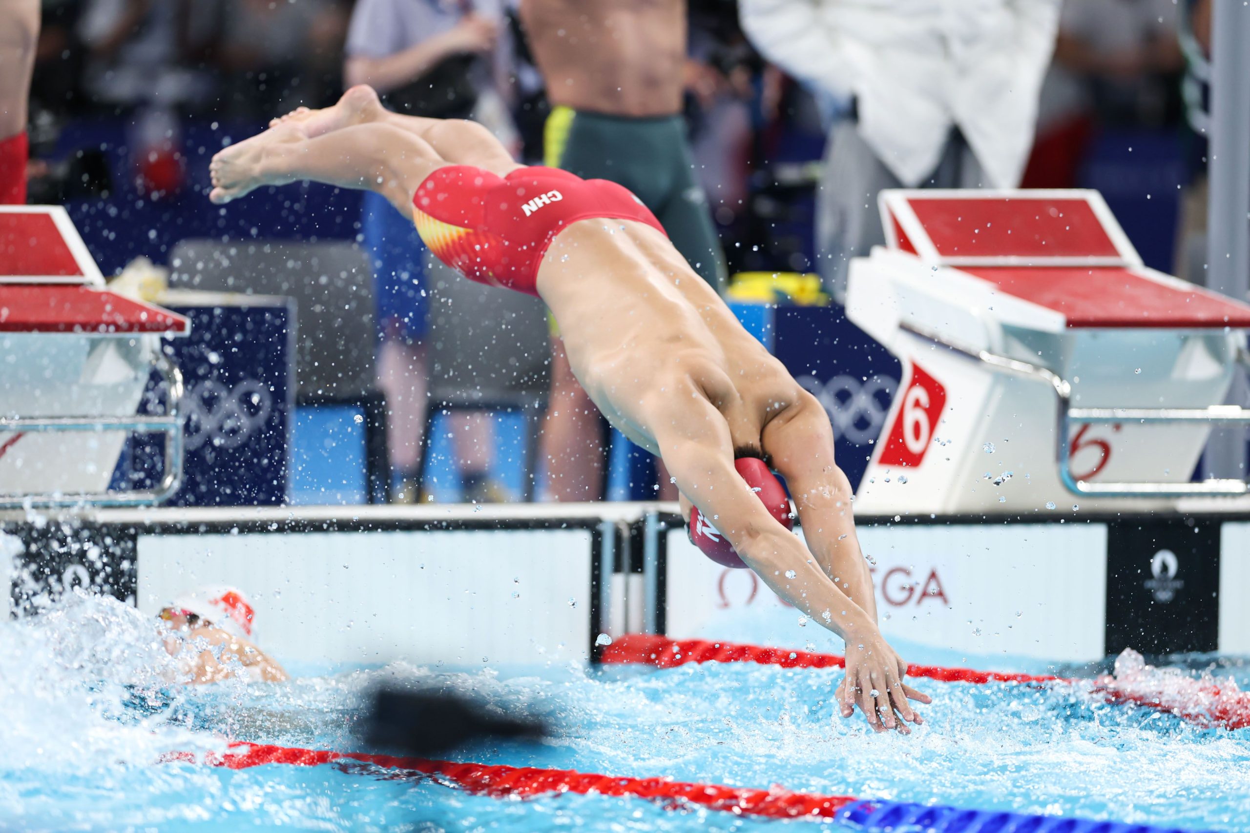 Men's 1500m Freestyle Preliminary: Fei Liwei Ranks 9th, Misses Final